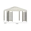 Paviljongtak till Hov Beige, 400 cm