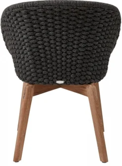 Peacock Stol Dark Grey/Teak