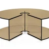 Pepe Soffbord Glas 90cm Bronze