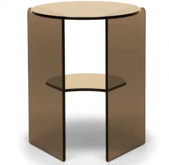 Pepe Soffbord Glas 40cm Bronze