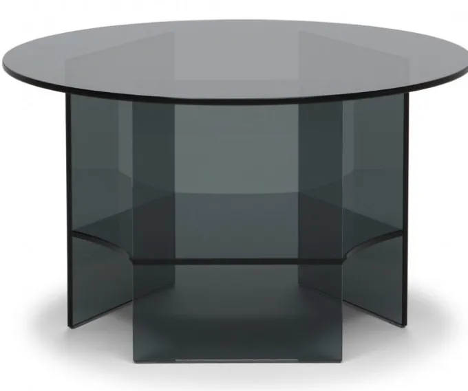 Pepe Soffbord Glas 70cm Smoke