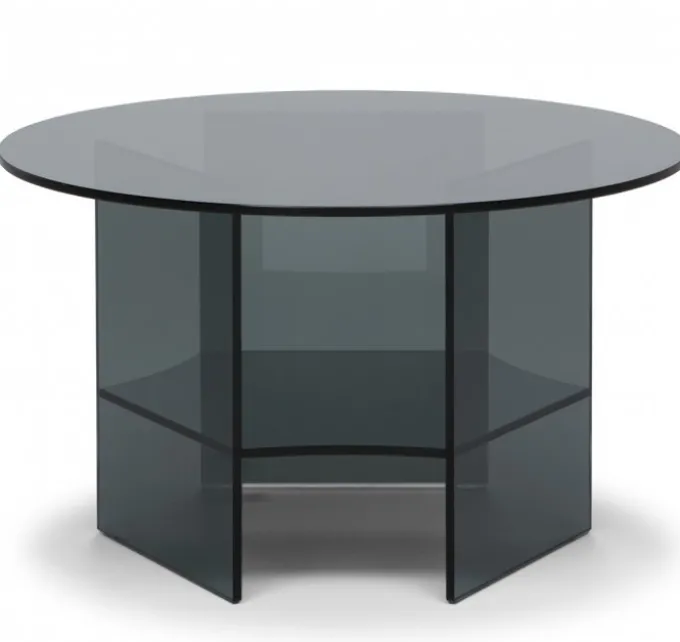 Pepe Soffbord Glas 70cm Smoke