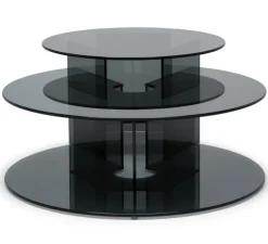 Pepe Soffbord Glas 70cm Smoke