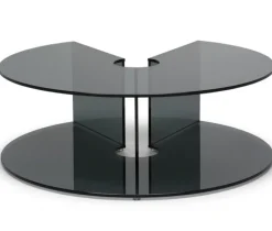 Pepe Soffbord Glas 90cm Smoke