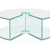 Pepe Soffbord Glas 90cm Transparent