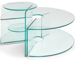 Pepe Soffbord Glas 90cm Transparent