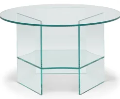Pepe Soffbord Glas 70cm Transparent