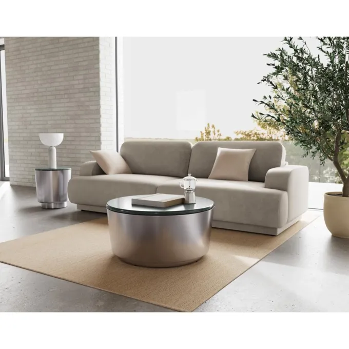 Plaza Sidobord 45 cm Runt Grön