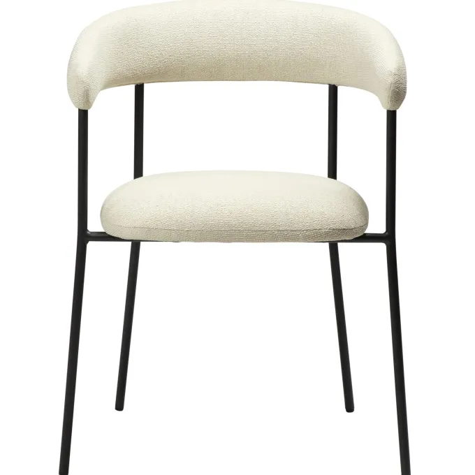 Plenti Stol Bone White, Black