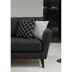 Port Louis 3 Seater (215 x 94 x 88 cm) Mörkgrå 3-sitssoffa