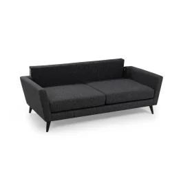 Port Louis 3 Seater (215 x 94 x 88 cm) Mörkgrå 3-sitssoffa