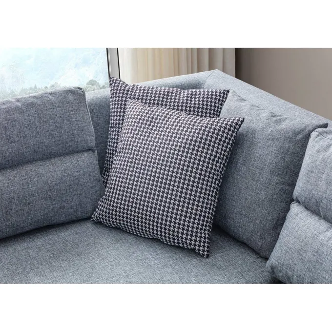 Porto (230 x 90 x 150 cm) Hörnsoffa-bäddsoffa Grå, Vänster