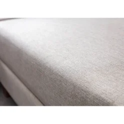 Porto (230 x 90 x 150 cm) Hörnsoffa-bäddsoffa Creme, Vänster