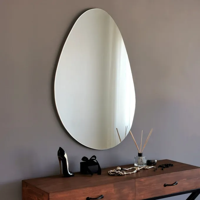 Porto Ayna 90x60 cm (90 x 60 x 1,2 cm) Vit Spegel