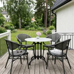 Äppelhed Caféstol Skogsgrön