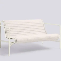 Quiltad Dyna Till Palissade För Loungesoffa, Krämvit