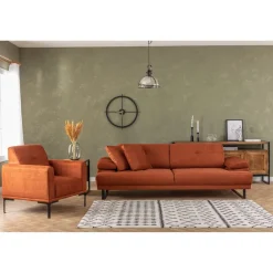 Quito (239 x 99 x 83 cm) 3-sits bäddsoffa Orange