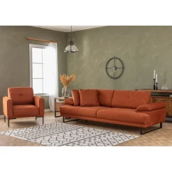 Quito (239 x 99 x 83 cm) 3-sits bäddsoffa Orange