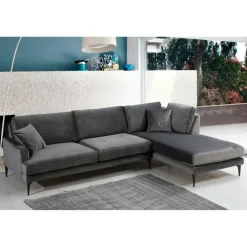 Quito Hörn (283-180 x 90 x 88 cm) Hörnsoffa Antracit, Vänster
