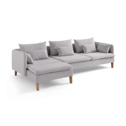 Quito Relax (185 x 95 x 92 cm) Hörnsoffa Grå