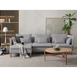 Quito Relax (185 x 95 x 92 cm) Hörnsoffa Grå