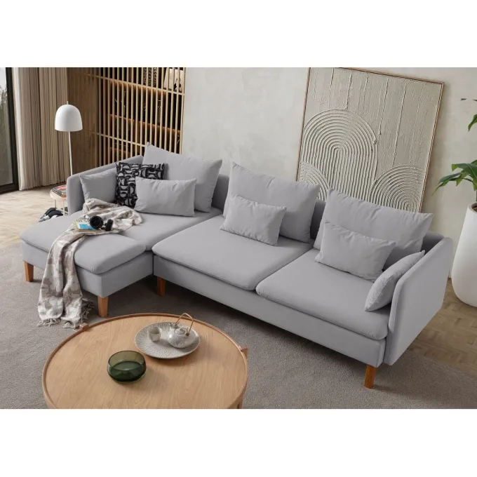 Quito Relax (185 x 95 x 92 cm) Hörnsoffa Grå