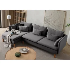 Quito Relax (185 x 95 x 92 cm) Hörnsoffa Antracit
