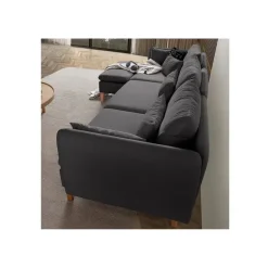 Quito Relax (185 x 95 x 92 cm) Hörnsoffa Antracit