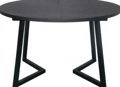 Röa Matbord Runt 120-200cm Svart