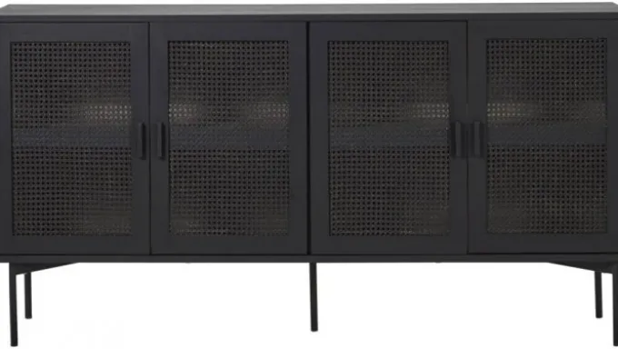 Raffels Sideboard 4 Dörr Svart