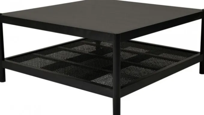 Raffels Soffbord 90x90 cm Svart