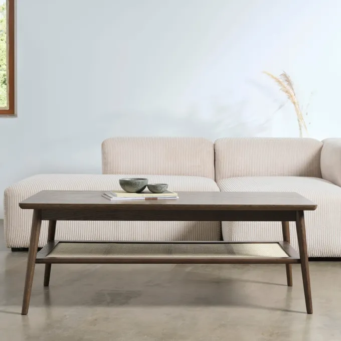 Raquel 60x120 cm Soffbord Rökt ek