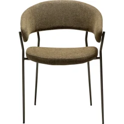 Reboot Stol Dark Olive, Antique Brass