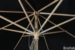 Reggio Träparasoll Ø3m Trä/Svart
