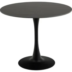 Rennes Matbord Rund 90 cm Svart Grantham