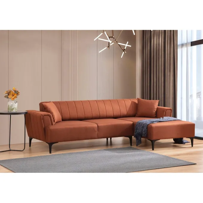 Reykjavik (270 x 95 x 77 cm) Hörnsoffa-bäddsoffa Höger