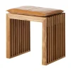 Rib Set Pall Teak, Ljusbrun Sittdyna