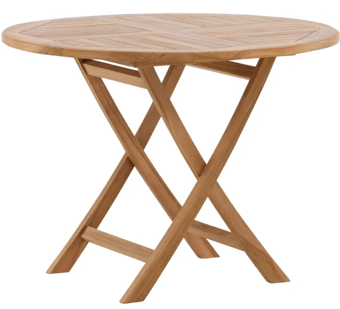 Rimini Matgrupp 100 cm ink Fällstolar Teak