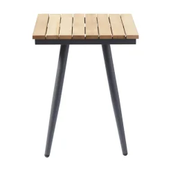 Rio Antracit/Teak Loungebord 50x45 cm