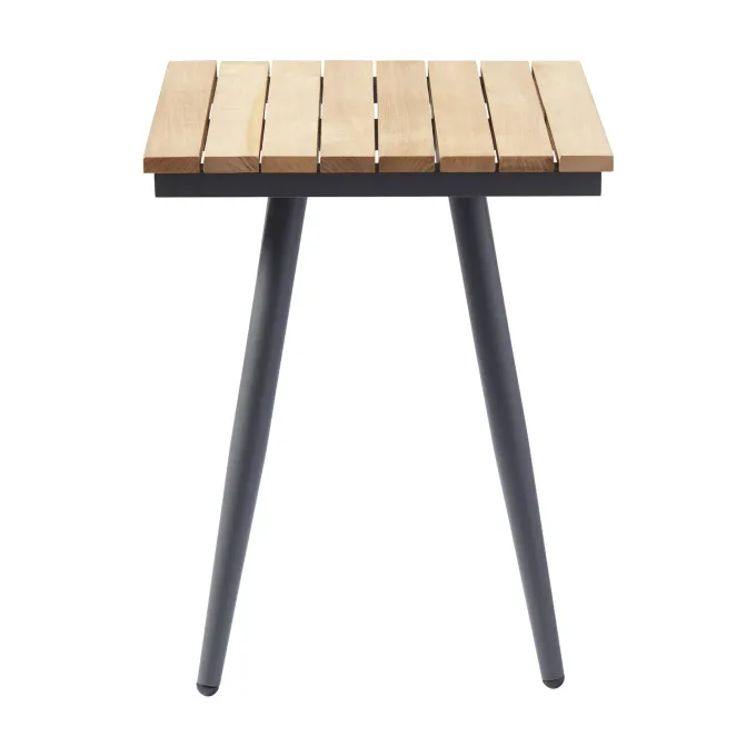 Rio Antracit/Teak Loungebord 50x45 cm