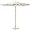 Riva Parasoll 250 cm Teak Look / Ecru
