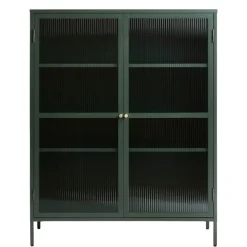 Riviera Vitrinskåp 140 cm Grön