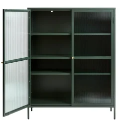 Riviera Vitrinskåp 140 cm Grön