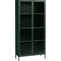 Riviera Vitrinskåp 190 cm Grön