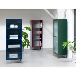 Riviera Vitrinskåp 160 cm Grön