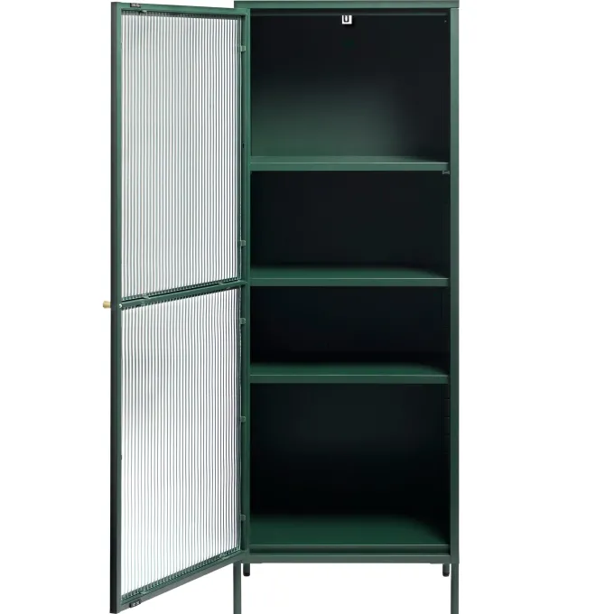 Riviera Vitrinskåp 160 cm Grön
