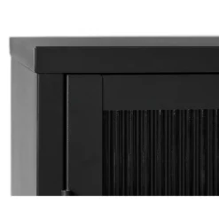 Riviera Vitrinskåp 140 cm Svart