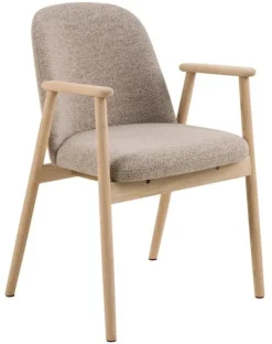 Rochefort Karmstol Vitpigmenterad Ek/Beige