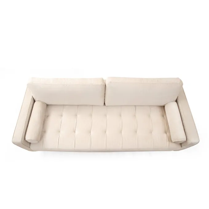 Rom (215 x 90 x 70 cm) 3-sitssoffa Beige