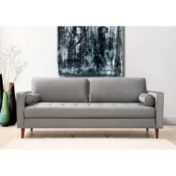 Rom (215 x 90 x 70 cm) 3-sitssoffa Ljusgrå